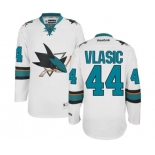 Women Reebok San Jose Sharks #44 Marc-Edouard Vlasic Authentic White Away NHL Jersey