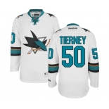 Women Reebok San Jose Sharks #50 Chris Tierney Authentic White Away NHL Jersey