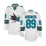 Women Reebok San Jose Sharks #89 Mikkel Boedker Authentic White Away NHL Jersey