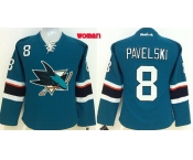 women nhl jerseys san jose sharks #8 pavelski green[2014 new]