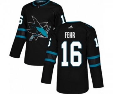 Youth Adidas San Jose Sharks #16 Eric Fehr Authentic Black Alternate NHL Jersey