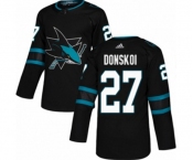 Youth Adidas San Jose Sharks #27 Joonas Donskoi Authentic Black Alternate NHL Jersey