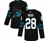 Youth Adidas San Jose Sharks #28 Timo Meier Authentic Black Alternate NHL Jersey