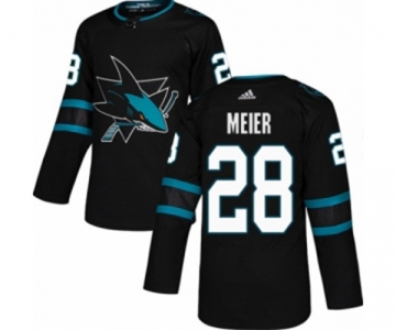 Youth Adidas San Jose Sharks #28 Timo Meier Authentic Black Alternate NHL Jersey