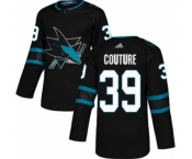 Youth Adidas San Jose Sharks #39 Logan Couture Authentic Black Alternate NHL Jersey