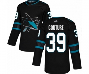 Youth Adidas San Jose Sharks #39 Logan Couture Authentic Black Alternate NHL Jersey