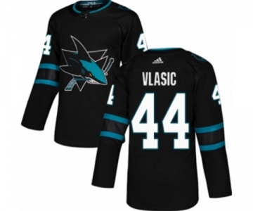 Youth Adidas San Jose Sharks #44 Marc-Edouard Vlasic Authentic Black Alternate NHL Jersey