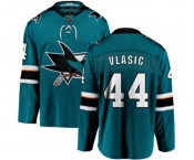 Youth San Jose Sharks #44 Marc-Edouard Vlasic Fanatics Branded Teal Green Home Breakaway NHL Jersey