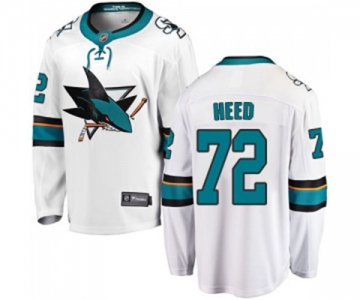 Youth San Jose Sharks #72 Tim Heed Fanatics Branded White Away Breakaway NHL Jersey