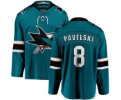 Youth San Jose Sharks #8 Joe Pavelski Fanatics Branded Teal Green Home Breakaway NHL Jersey