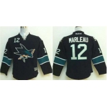 youth nhl jerseys san jose sharks #12 marleau black[2014 new stadium]