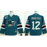 youth nhl jerseys san jose sharks #12 marleau green[2014 new stadium]