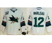 youth nhl jerseys san jose sharks #12 marleau white[2014 new stadium]