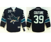 youth nhl jerseys san jose sharks #39 couture black