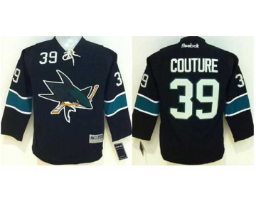 youth nhl jerseys san jose sharks #39 couture black