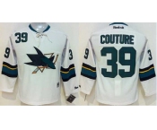 youth nhl jerseys san jose sharks #39 couture white