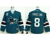 youth nhl jerseys san jose sharks #8 pavelski green[2014 new stadium]