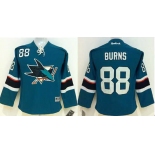 youth nhl jerseys san jose sharks #88 burns green