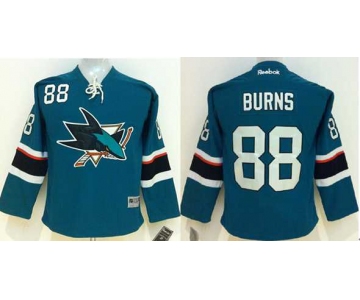 youth nhl jerseys san jose sharks #88 burns green