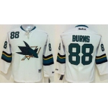 youth nhl jerseys san jose sharks #88 burns white