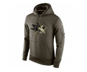 Men's San Jose Sharks Nike Salute To Service NHL Hoodie