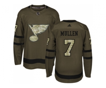 Adidas St. Louis Blues #7 Joe Mullen Green Salute to Service Stitched NHL Jers