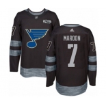 Adidas St. Louis Blues #7 Patrick Maroon Authentic Black 1917-2017 100th Anniversary NHL Jersey