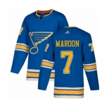 Adidas St. Louis Blues #7 Patrick Maroon Authentic Navy Blue Alternate NHL Jersey