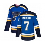 Adidas St. Louis Blues #7 Patrick Maroon Authentic Royal Blue Home NHL Jersey