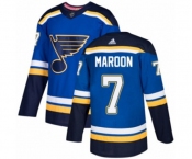 Adidas St. Louis Blues #7 Patrick Maroon Authentic Royal Blue Home NHL Jersey