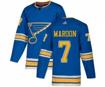 Adidas St. Louis Blues #7 Patrick Maroon Premier Navy Blue Alternate NHL Jersey