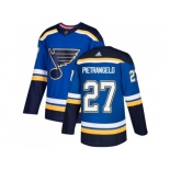 Men Adidas St. Louis Blues #27 Alex Pietrangelo Blue Home Authentic Stitched NHL Jersey