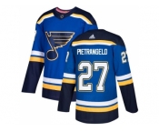 Men Adidas St. Louis Blues #27 Alex Pietrangelo Blue Home Authentic Stitched NHL Jersey