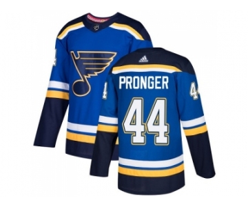 Men Adidas St. Louis Blues #44 Chris Pronger Blue Home Authentic Stitched NHL Jersey