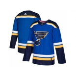 Men Adidas St. Louis Blues Blank Blue Home Authentic Stitched NHL Jersey