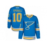 Men's Reebok St. Louis Blues #10 Scottie Upshall Authentic Blue 2017 Winter Classic NHL Jersey