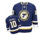 Men's Reebok St. Louis Blues #10 Scottie Upshall Authentic Navy Blue Third NHL Jersey