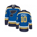 Men's Reebok St. Louis Blues #10 Scottie Upshall Authentic Royal Blue Home NHL Jersey