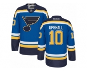 Men's Reebok St. Louis Blues #10 Scottie Upshall Authentic Royal Blue Home NHL Jersey