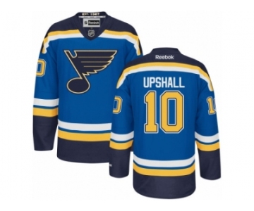 Men's Reebok St. Louis Blues #10 Scottie Upshall Authentic Royal Blue Home NHL Jersey