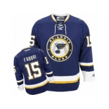 Men's Reebok St. Louis Blues #15 Robby Fabbri Authentic Navy Blue Third NHL Jersey