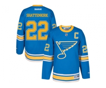 Men's Reebok St. Louis Blues #22 Kevin Shattenkirk 2017 Winter Classic Stitched NHL Jersey