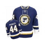 Men's Reebok St. Louis Blues #44 Chris Pronger Authentic Navy Blue Third NHL Jersey