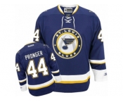 Men's Reebok St. Louis Blues #44 Chris Pronger Authentic Navy Blue Third NHL Jersey