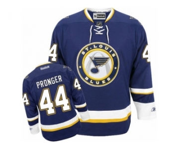 Men's Reebok St. Louis Blues #44 Chris Pronger Authentic Navy Blue Third NHL Jersey