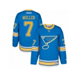 Men's Reebok St. Louis Blues #7 Joe Mullen Authentic Blue 2017 Winter Classic NHL Jersey