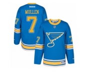 Men's Reebok St. Louis Blues #7 Joe Mullen Authentic Blue 2017 Winter Classic NHL Jersey