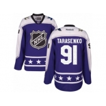 Men's Reebok St. Louis Blues #91 Vladimir Tarasenko Authentic Purple Central Division 2017 All-Star NHL Jersey