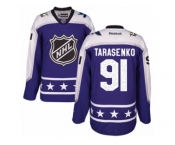 Men's Reebok St. Louis Blues #91 Vladimir Tarasenko Authentic Purple Central Division 2017 All-Star NHL Jersey