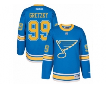 Men's Reebok St. Louis Blues #99 Wayne Gretzky Authentic Blue 2017 Winter Classic NHL Jersey